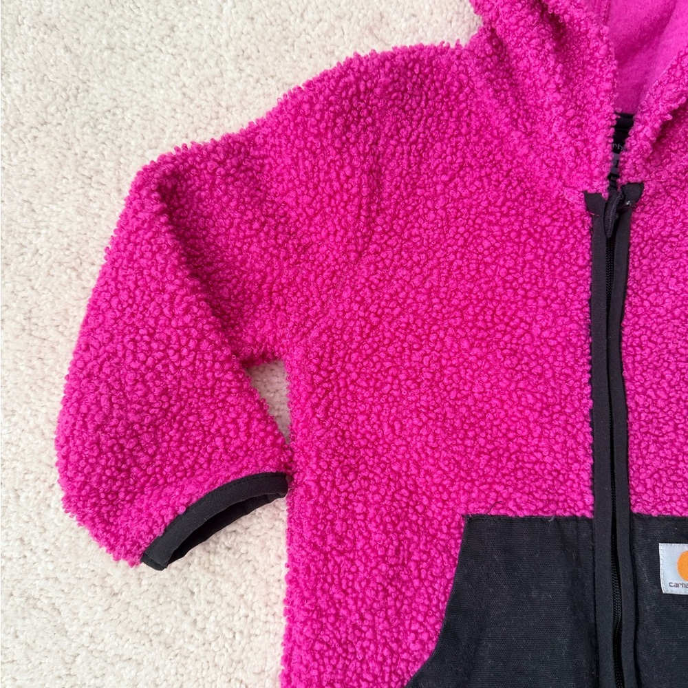 Carhartt Fuchsia Hooded Fleece Snowsuit - Picture 4 of 16
